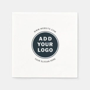 Servilleta De Papel Papel promocional Minimalista con logotipo comerci