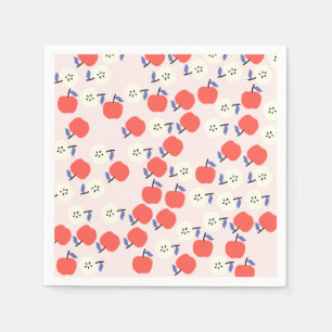 Servilleta De Papel Papel rojo de Apple