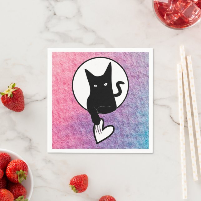 Servilleta De Papel Papel rosa de Halloween servido por el poeta Adiel (In situ)