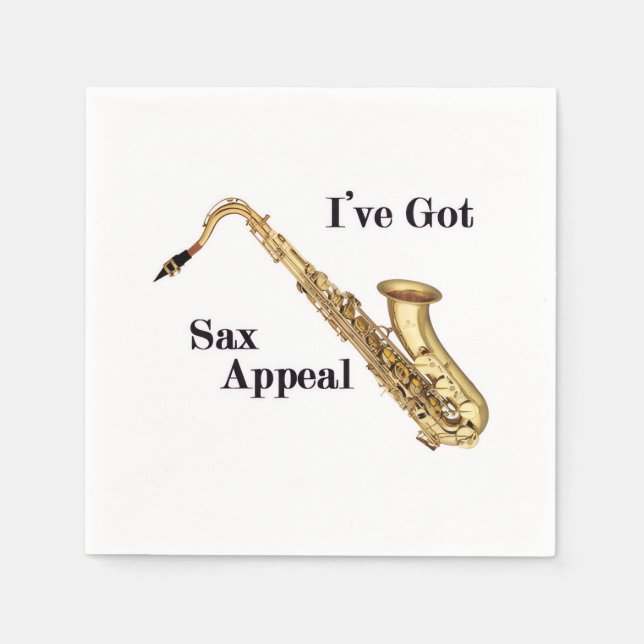 Servilleta De Papel Papel saxofónico (Anverso)