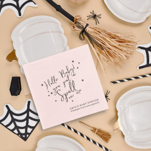 Servilleta De Papel Papel único de Baby Shower rosado en Halloween