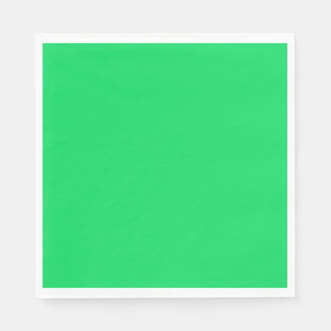 Servilleta De Papel Papel Verde Brillante (Anverso)
