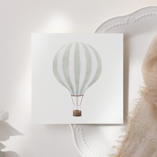 Servilleta De Papel Papel verde de globo aerostático (Subido por el creador)
