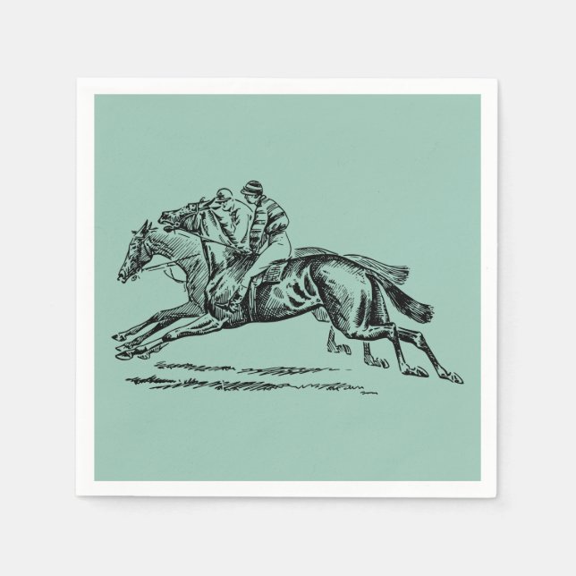 SERVILLETA DE PAPEL PAPEL VERDE DERBY NAPKIN (Anverso)