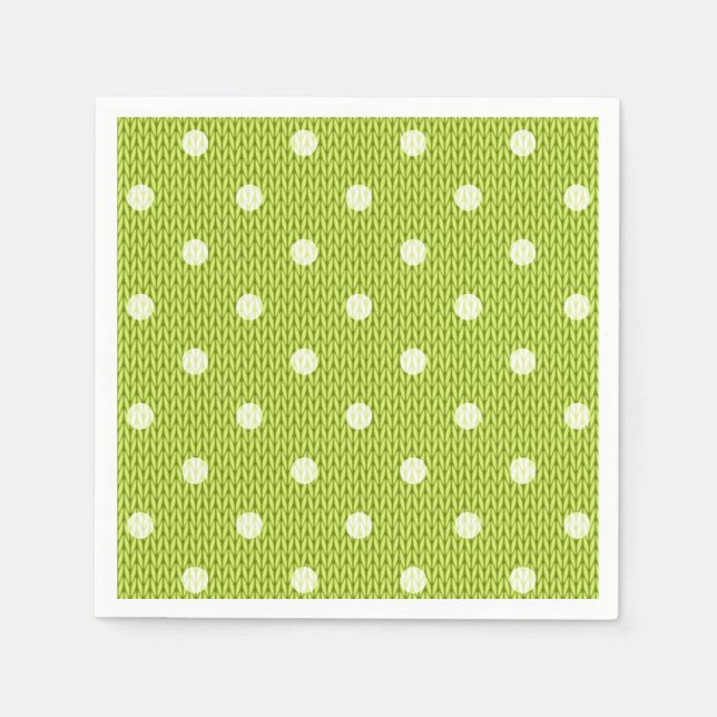 Servilleta De Papel Papel verde deslumbrante de Dotty (Anverso)