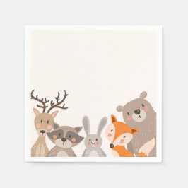 Servilleta De Papel Papel Woodland Paper Napkin Animales Forest Bear F