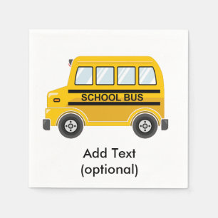 Servilleta De Papel Papeles de autobús escolar