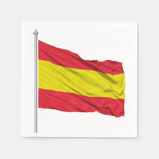 Servilleta De Papel Papeles de bandera de España (Anverso)