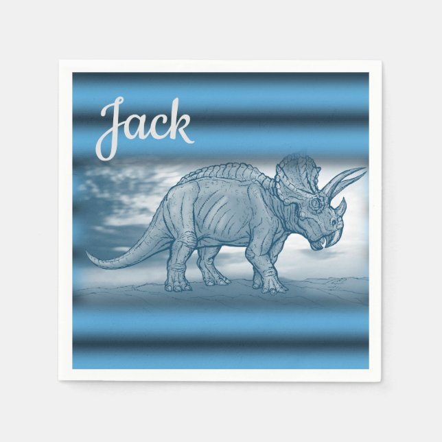 Servilleta De Papel Papeles de dinosaurio (Anverso)