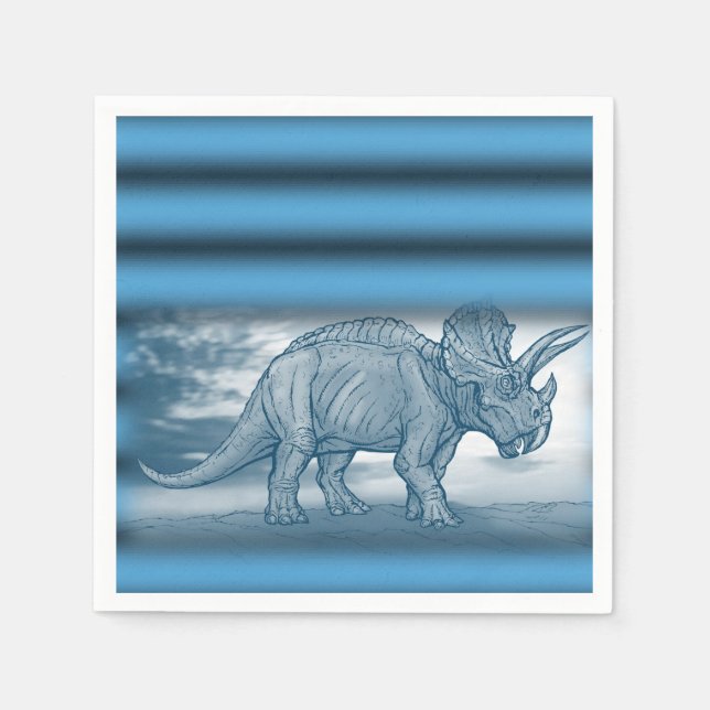 Servilleta De Papel Papeles de dinosaurio (Anverso)