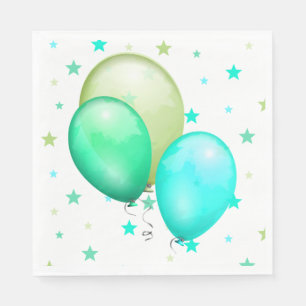Servilleta De Papel Papeles de globos y estrellas