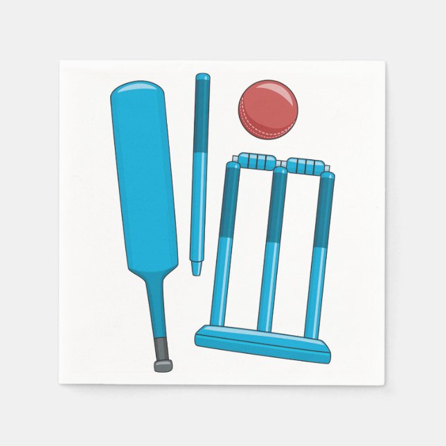 Servilleta De Papel Papeles de juego de cricket (Anverso)