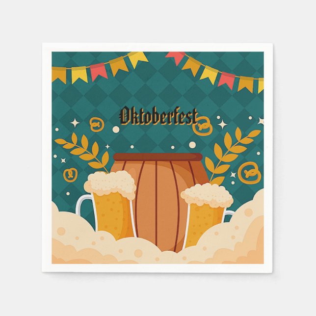 Servilleta De Papel Papeles de Oktoberfest (Anverso)