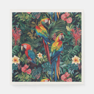 Servilleta De Papel Papeles de papel de loro Jungla