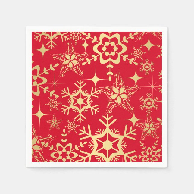 Servilleta De Papel Papeles de papel para copas de nieve de vacaciones (Anverso)