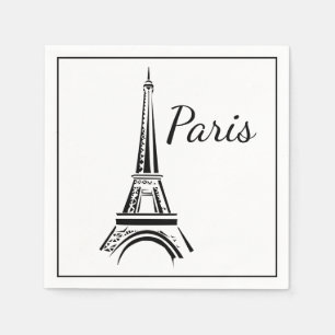 Servilleta De Papel Papeles de París