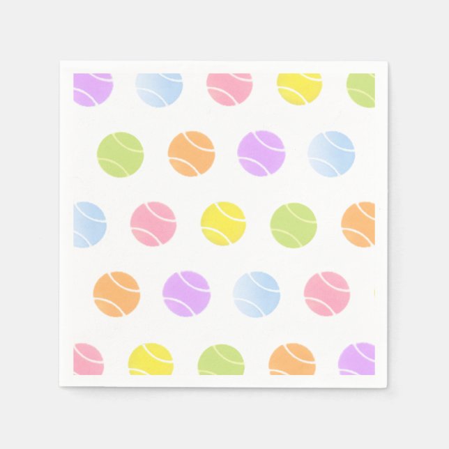 Servilleta De Papel Papeles de tenis (Anverso)