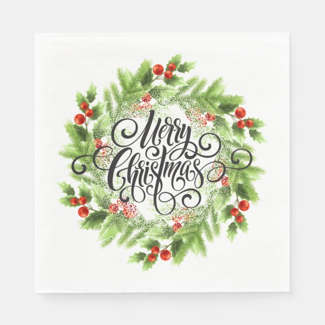 Servilleta De Papel Papeles de vacaciones (Anverso)