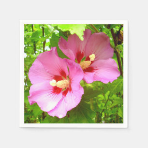Servilleta De Papel Papeles rosados Hibiscus