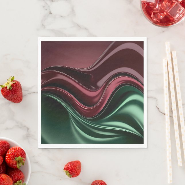 Servilleta De Papel Paper luncheon napkin in stylish graphic (In situ)