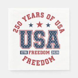 Servilleta De Papel Paper Napkin-250th American Independence Tableware