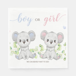 Servilleta De Papel Paper Napkin Gender Reveal Party