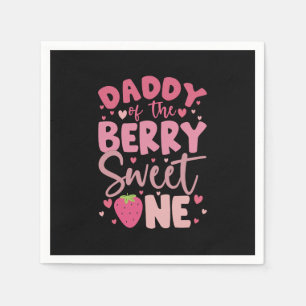 Servilleta De Papel Papi Del Berry Sweet One Strawberry Birthday
