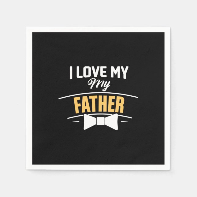 Servilleta De Papel Papi Regalo que amo a mi padre (Anverso)
