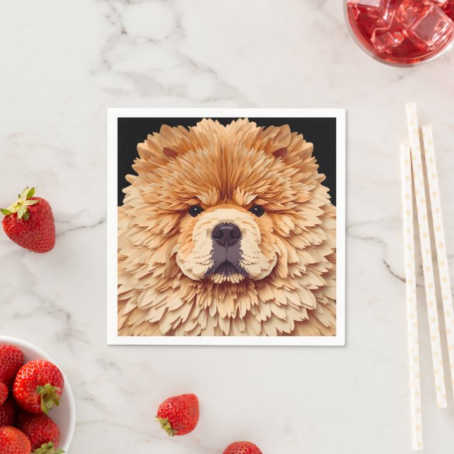 Servilleta De Papel PAPIER MIRAGE Red Chow (In situ)