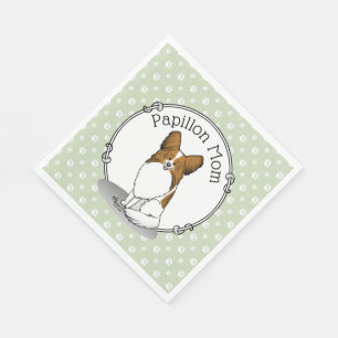 Servilleta De Papel Papillon Mom Pap Mom (blanco y estable) Cute Dog M