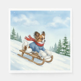Servilleta De Papel Papillon Sledding, Napkins