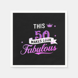 Servilleta De Papel Paquete de 50 Servilletas de Papel - Perfecto para