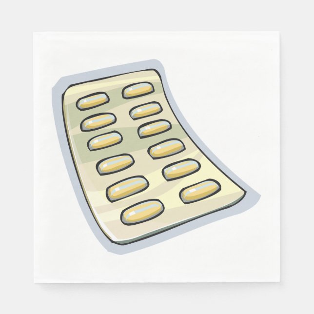 Servilleta De Papel Paquete De Píldoras (Anverso)