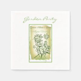 Servilleta De Papel Paquete de semillas de color de agua de encaje de