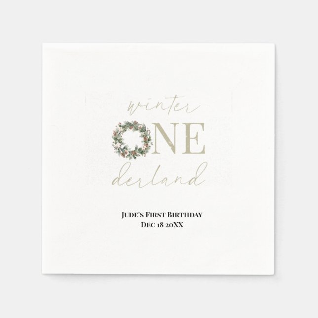 Servilleta De Papel Paquetes de papel ASPEN Winter ONEderland (Anverso)