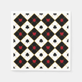 Servilleta De Papel Paquetes de papel de Fiesta de Casino, tarjetas de