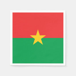 Servilleta De Papel Paquetes de papel de la bandera de Burkina Faso