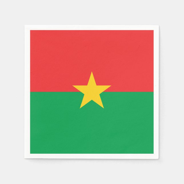 Servilleta De Papel Paquetes de papel de la bandera de Burkina Faso (Anverso)
