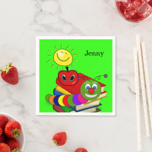 Servilleta De Papel Paquetes de papel, gusano de biblioteca, libros, A