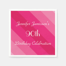 Servilleta De Papel Paquetes de papel rayado rosado, fiesta de cumplea