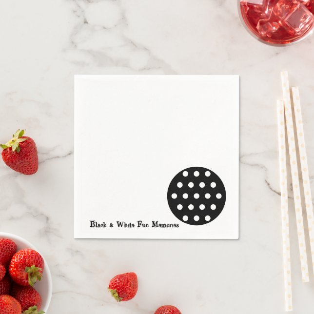 Servilleta De Papel Paquetes de papel, Recuerdos de diversión en blanc (In situ)