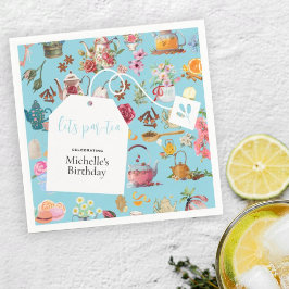 Servilleta De Papel Par el Día del Aniversario Floral de la Primavera 