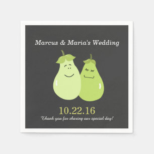 Servilleta De Papel Par Perfecto Par Novia/Napkins Boda
