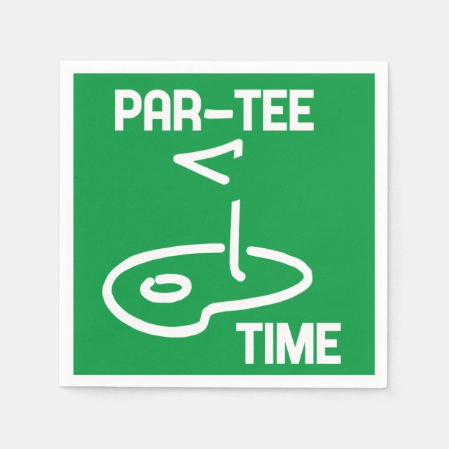 Servilleta De Papel Par-Tee Time White (Anverso)