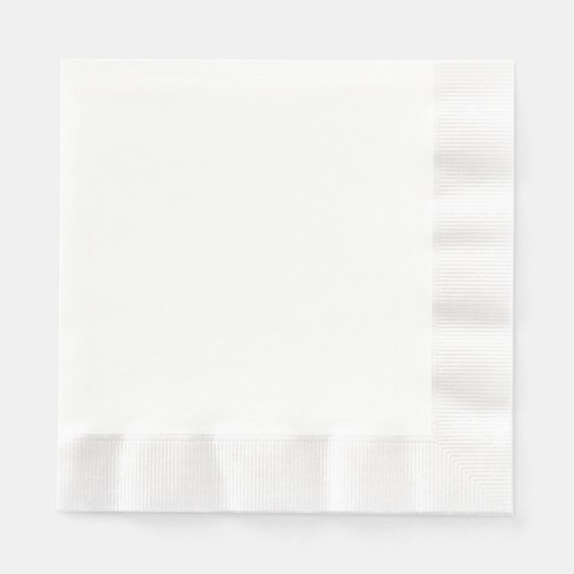 Servilleta de papel para almuerzo blanca (Anverso)