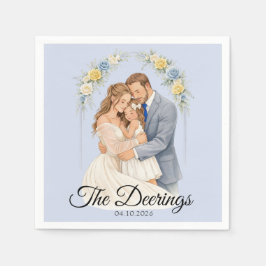 Servilleta de papel para boda