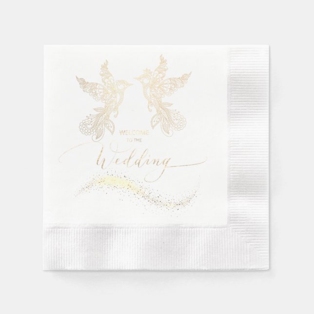 Servilleta de papel para boda (Anverso)
