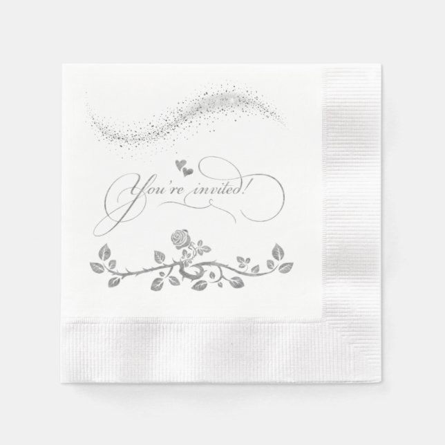 Servilleta de papel para boda (Anverso)