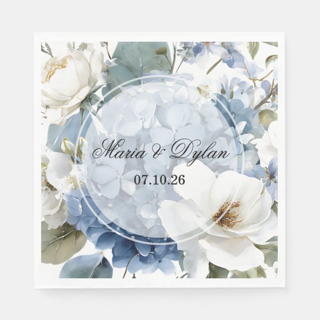 Servilleta de papel para boda (Anverso)