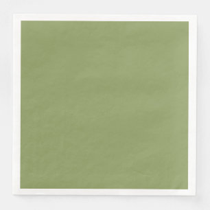 Servilleta de papel para cena verde musgo